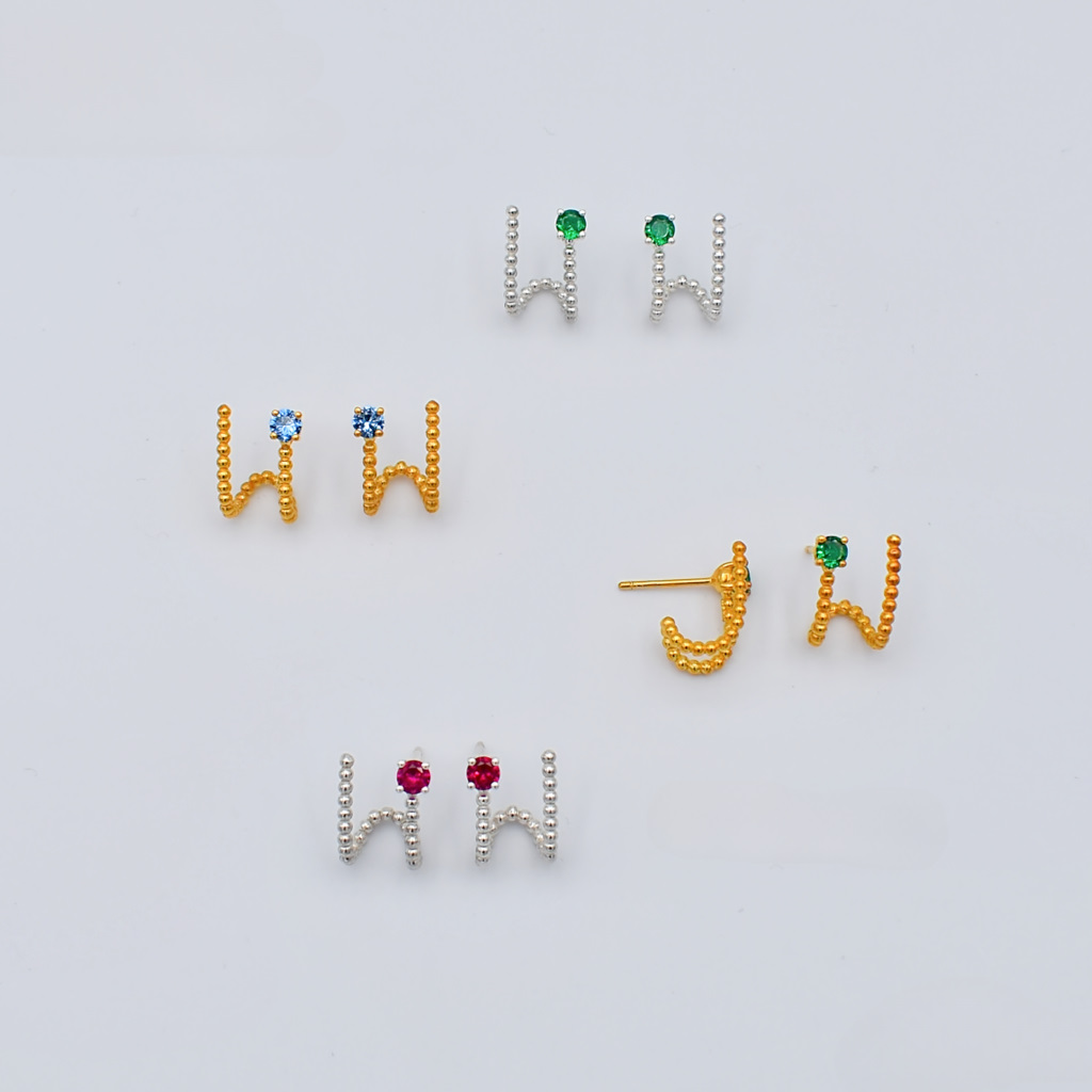 Pendientes Unique plata - Imagen 5