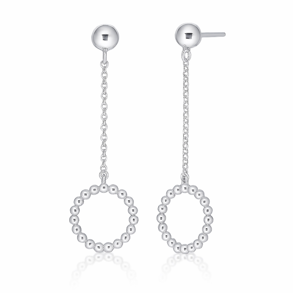 Pendientes Moon plata Corsia