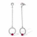Pendientes Moon con circonita Corsia