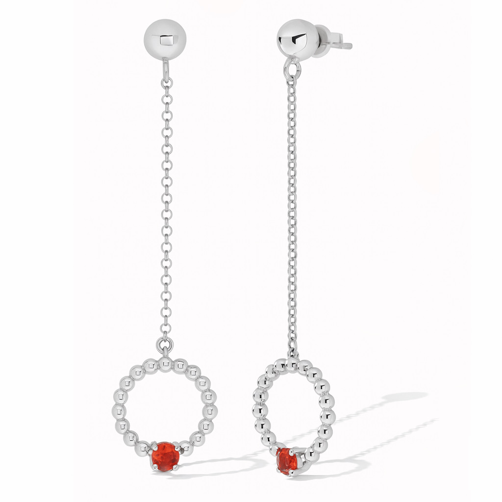 Pendientes Moon con circonita Corsia