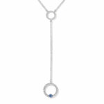 Collar moon largo con circonita Corsia