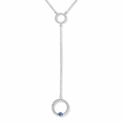 Collar moon largo con circonita Corsia