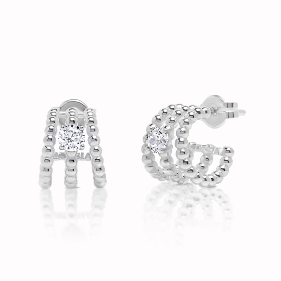 Pendientes Carlota con circonita - Imagen 4