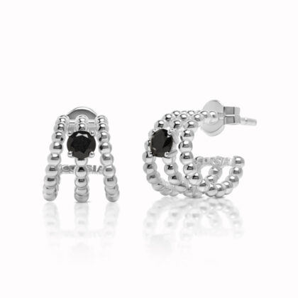 Pendientes Carlota plata con circonita