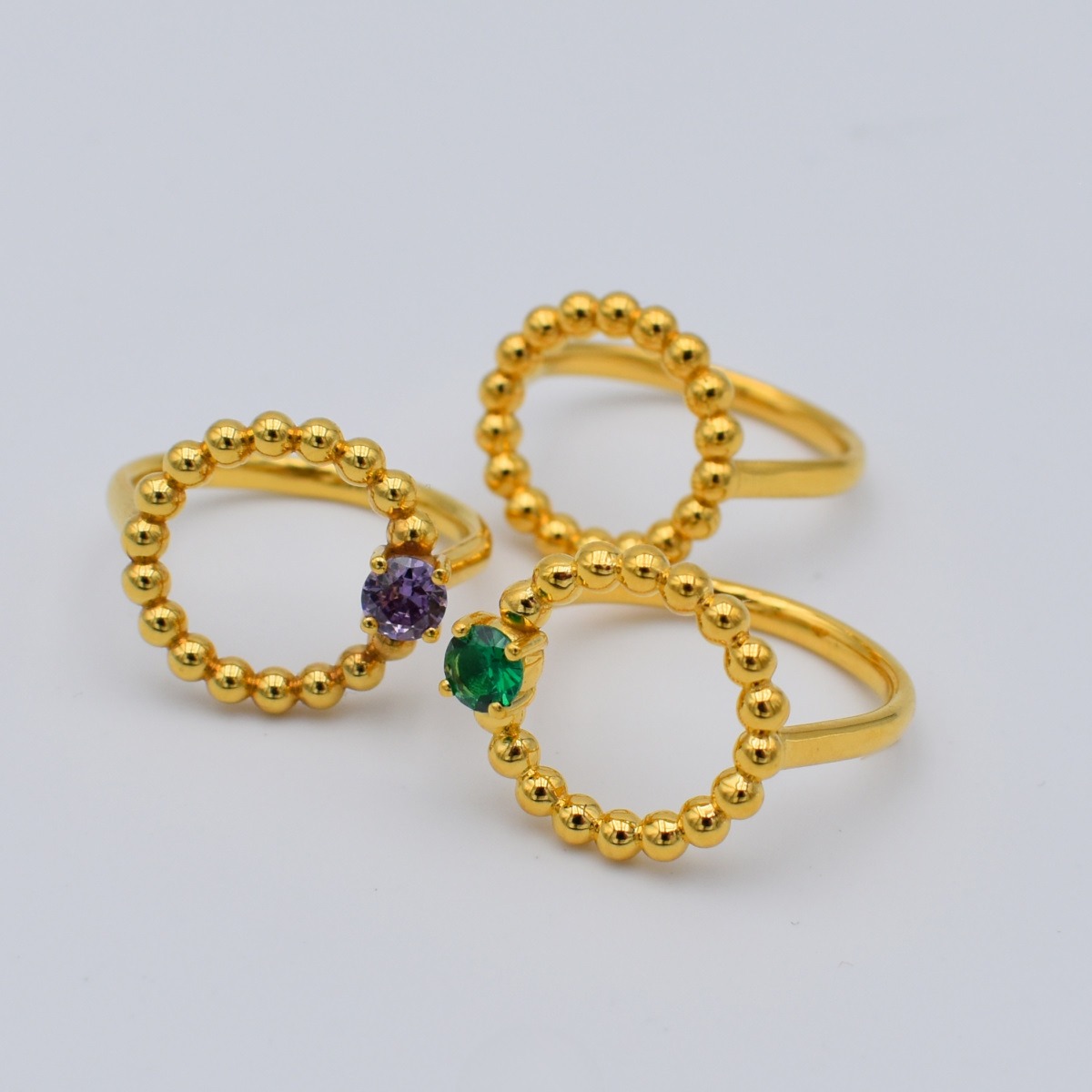 Anillo Moon de Oro con circonita - Imagen 8