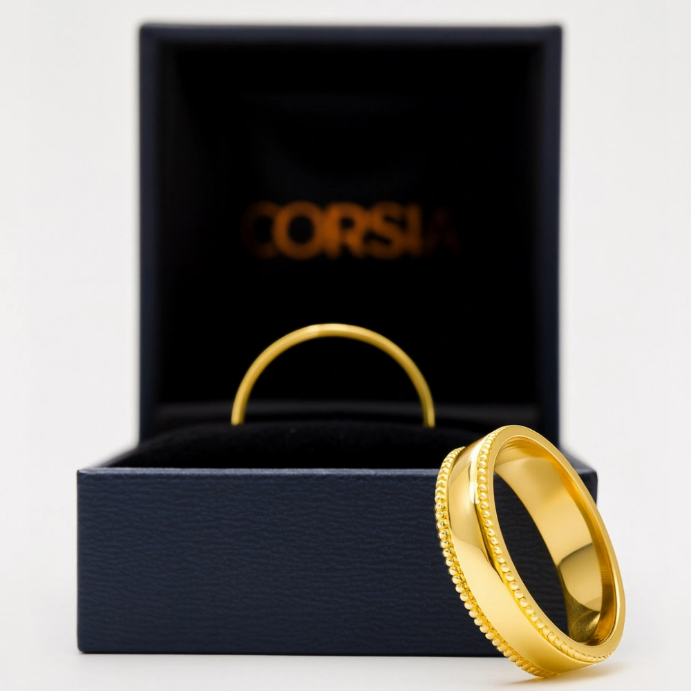 Alianza de diseño Lirio alianza de oro corsia