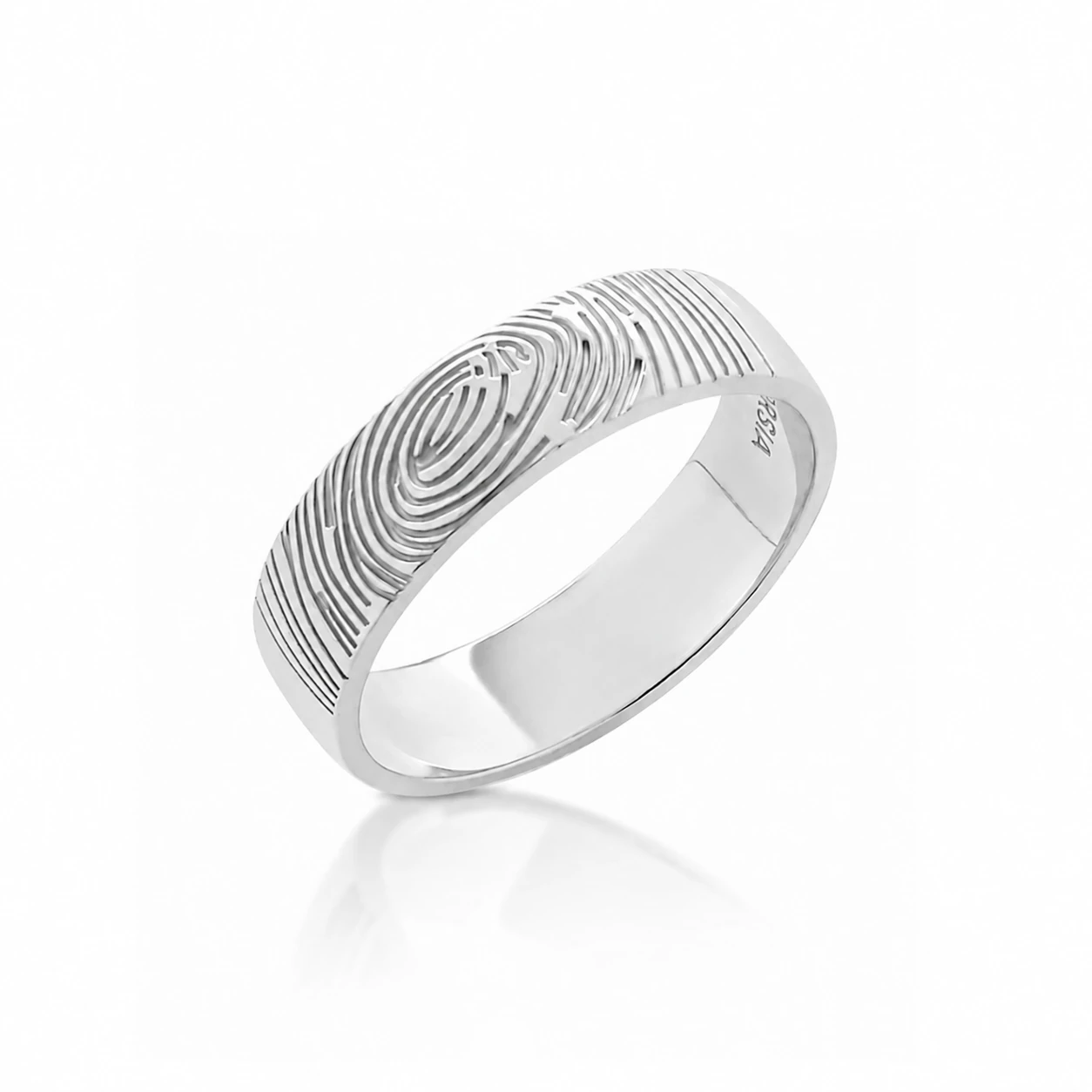 Anillo personalizado alianza con huella Corsia