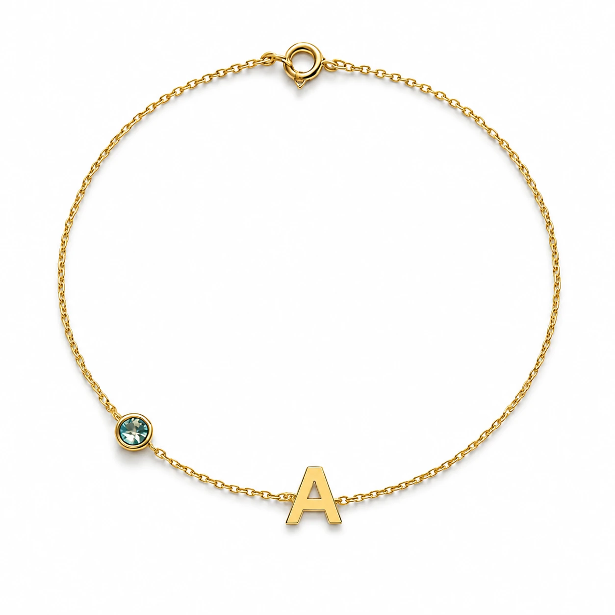 mes de nacimiento Pulsera personalizada pulsera con inicial pulsera de oro corsia